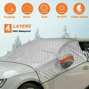 Costyle Car Windshield Snow Cover, Car Windscreen Cover for Ice, Frost, Snow and Wiper Protection (55" X 37")