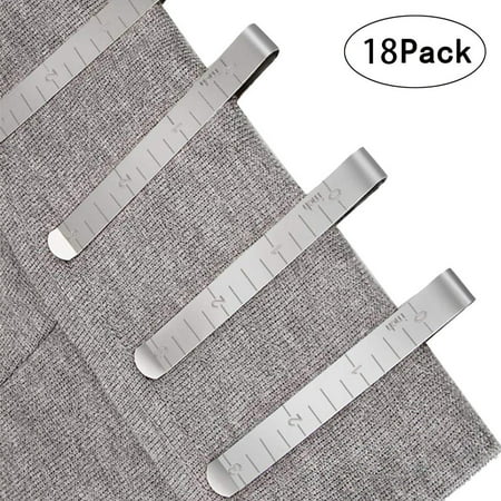 

Hooks for Shower Sewing Clips Stainless Steel Hemming Clips Measurement Ruler Quilting Supplies Kids Backpack Hooks for Wall Towel Rod End Caps Clear Hooks for Hanging inside The Bath Hooks for