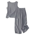 thumbnail image 6 of Clothes for Girls 13-14 Outfits Girls 2 Piece Outfits Ruffle Smocked Cami Top and Elastic Waist Wide Leg Pants with Bow Print Sets Teen Clothes 3-14T, 6 of 6