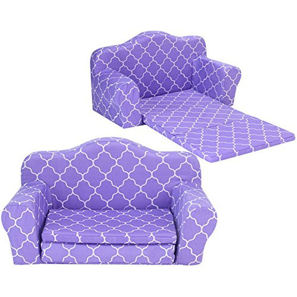 Sophia's Doll Furniture Pull Out Sofa Bed Purple Plush Couch for Dolls
