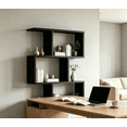thumbnail image 7 of Leumius 3-Tier Bookshelf,Modern Simple Storage Rack for Books/Décor for Bedroom,Living Room,Black, 7 of 7