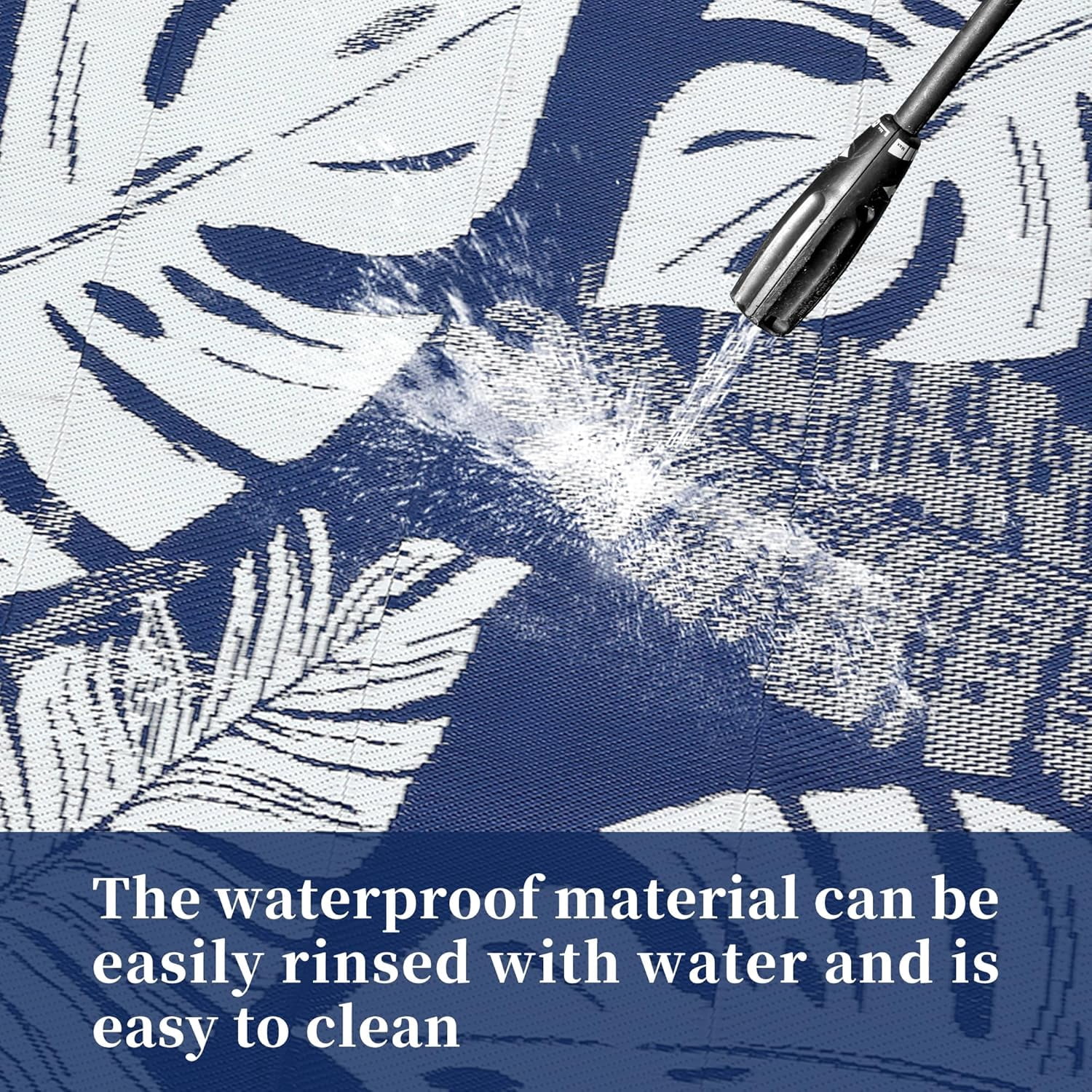 5*8ft/6*9ft/9*12ft/8*10ft/9*18ft/10*14ft/10*20ft Plastic Straw Rug Outdoor Rug Modern Leaves Area Rug Waterproof Patio Rug Outdoor Camping Rug for RV Porch Deck Camper Balcony Backyard