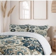 thumbnail image 6 of Ambesonne Ethnic Duvet Cover Set, Mosaic Look Azulejo Inspired, King, Off White Cadet Blue, 6 of 6