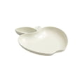 thumbnail image 3 of Wheat Straw Compostable Plates | 8.5-Inch Square Serving Trays with Removable Vinegar Dish | 4-Pack for Snacks, Fruit, Dumplings & Appetizers, 3 of 7