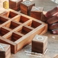 thumbnail image 5 of Classic Wooden Tic-Tac-Toe Game Set - Perfect for Family Game Night and Home Decor | Suitable for Coffee Tables, Living Rooms, and Dens, 5 of 9