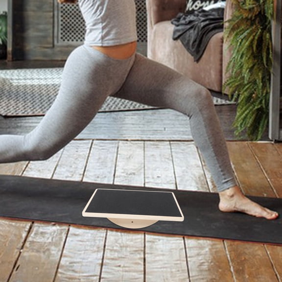 OFFIGAM Durable Wooden Balance Board for Adult Yoga Fitness Non Slip Coordination Trainer