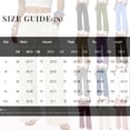 thumbnail image 4 of Womens Fashion Wide Leg Pants with Drawstring Elastic Waist Solid Color Loose Casual Trousers Featuring Side Pockets Soft Lightweight Comfy for Daily Wear, Size S-2XL, 4 of 4