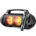 thumbnail image 1 of Altavoz Bluetooth W-KING portátil 120W con micrófono 42H, 1 of 9