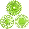 thumbnail image 1 of Set of 3 Silicone Trivet Mat - Hot Pot Holder Hot Pads for Table & Countertop - Trivet for Hot Dishes - Non-Slip & Heat Resistant Modern Kitchen Hot Pads for Pots & Pans, 1 of 6