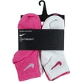 thumbnail image 2 of Nike Boys Ankle Socks 6 Pairs 5-7 Pink Pow/White/Black Swoosh, 2 of 2