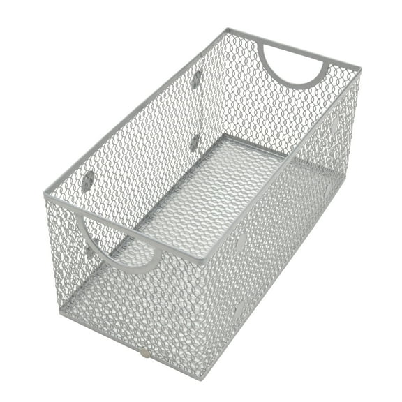 YBM Home Wire Mesh Open DVD, CD, Book Storage Basket 11 x 5.5 x 5