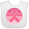 thumbnail image 3 of Inktastic Breast Cancer Pink Ribbon Retro Girls Baby Bib, 3 of 4