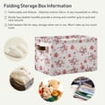 thumbnail image 5 of FREEAMG Small Flowers Storage Bin for Toy Storage Basket Dirty Clothes Sundries Office Home Closet Organizer Shelf Cube Box Waterproof Laundry Basket, 2 PCS, 5 of 7