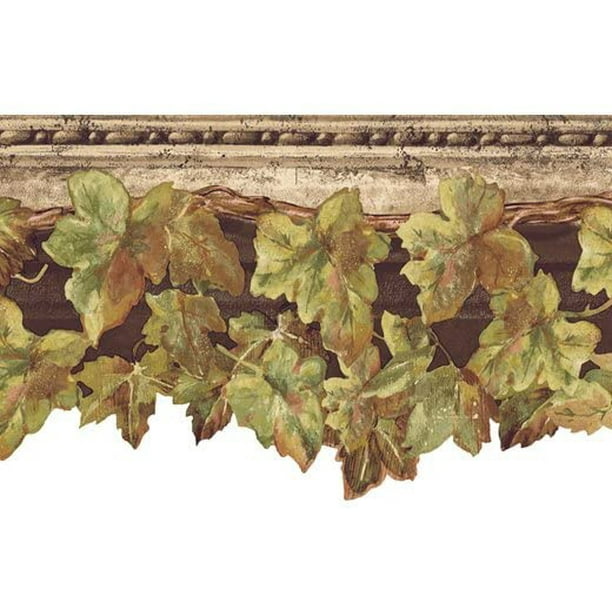 879295 Scalloped Ivy Wallpaper Border CR061104b