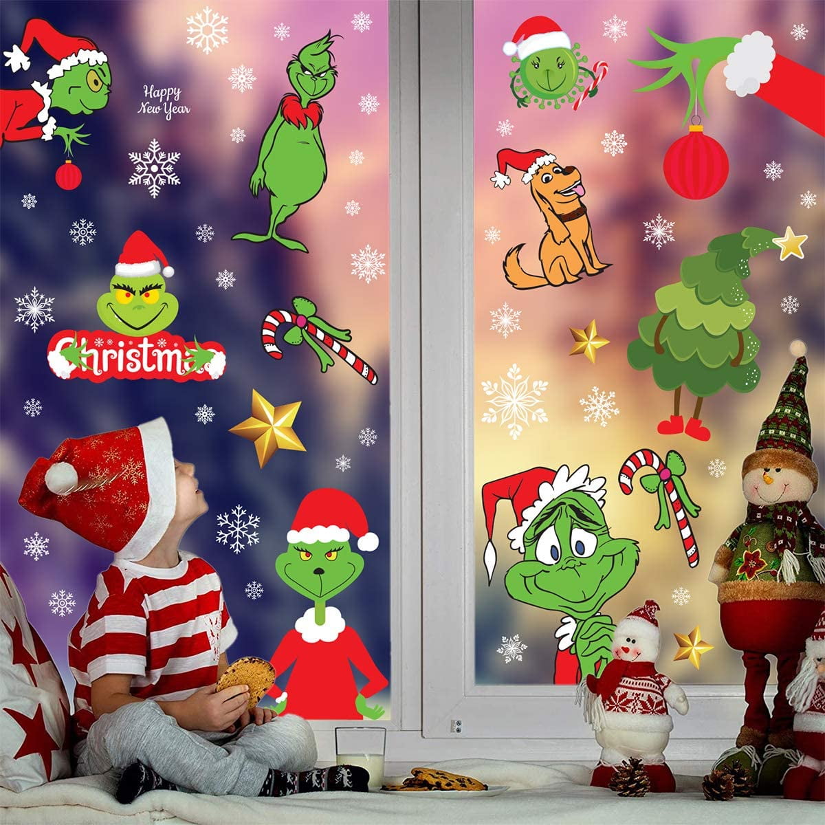 Santa Christmas Winter Holiday 15 Elf on the Shelf Assorted Large Stickers 