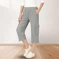 thumbnail image 2 of DXOUPM Girls Pants Summer Casual Loose Straight Trousers with Adjustable Drawstring Hem, 2 of 3