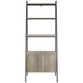 thumbnail image 3 of Walker Edison Arlo 72" Étagère à Échelles Moderne Industrielle avec Armoire - Gris, 3 of 4