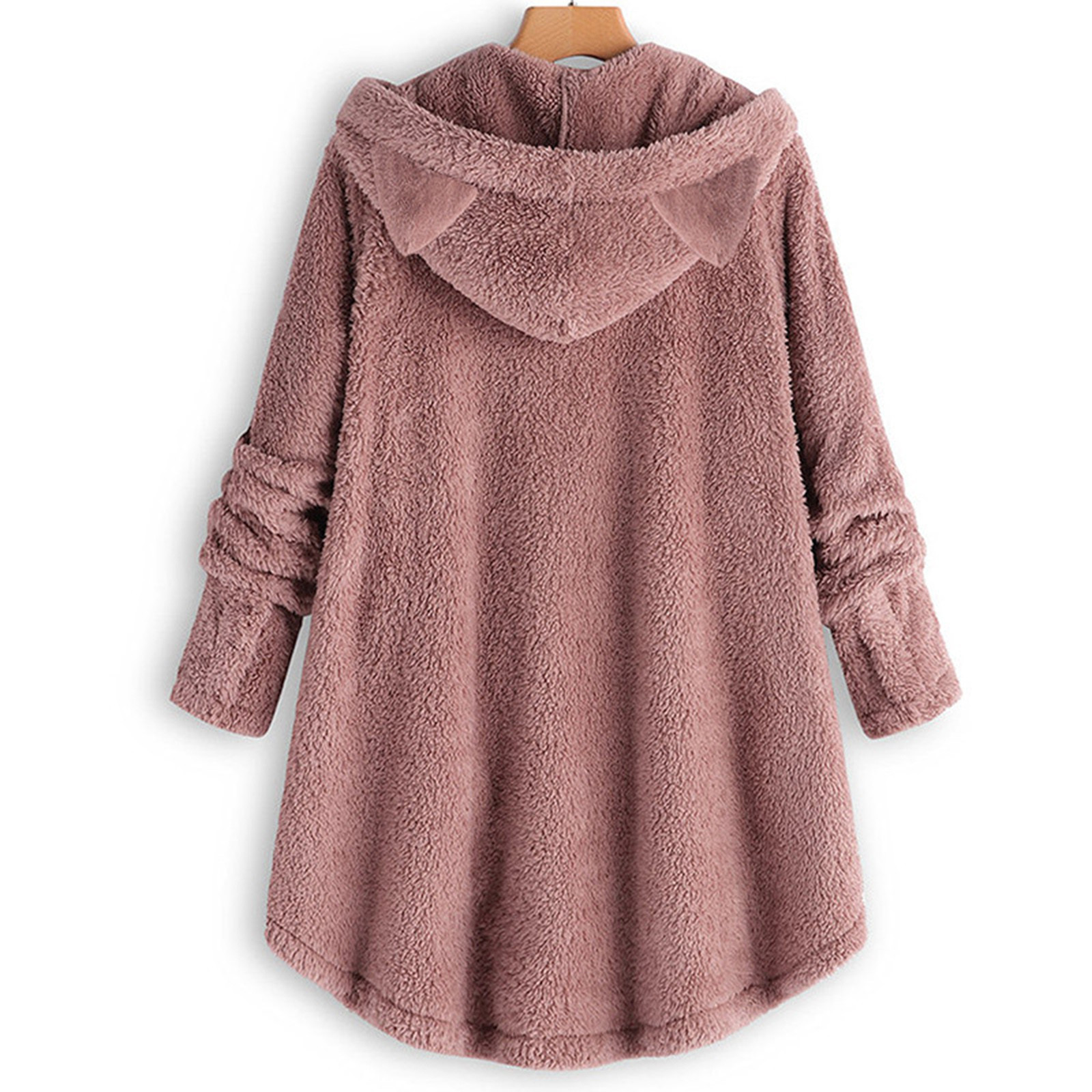 Veste Polaire Femme Avec Capuche - Sweat Zippé Chaud, Doublure Sherpa, Coupe-vent, Grandes Tailles