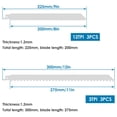 thumbnail image 4 of 6Pcs Reciprocating Saw Blade 9/12 Inch 12/3TPI Stainless Steel Saw Blade Sharp Wear Resistant Fast Cutting Saw Blade for Cutting Frozen Food Meat Bone, 4 of 10
