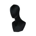thumbnail image 5 of Vaveren Mannequin Head Shoulder Bust Businesses Shopping Mall Hats Display Stand Black, 5 of 8