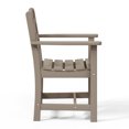 thumbnail image 6 of WestinTrends Ashore 6-Piece Outdoor HDPE Patio Dining Table Set with Bench, Weathered Wood, 6 of 9