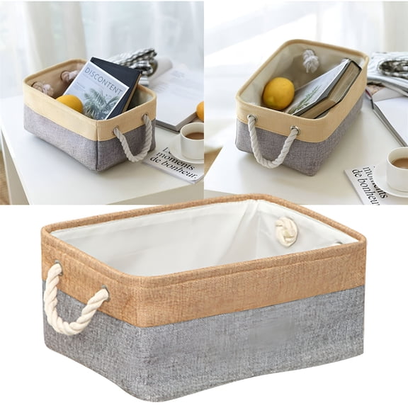 XIBUFE Large Fabric Storage Basket With Handles For Closet Organization And Home Storage