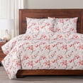 thumbnail image 5 of SIScovers  Coral Blossom Floral Print Duvet Set Full - 7 Piece, 5 of 5