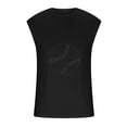 thumbnail image 4 of Yuwull Men's Workout Sleeveless Tank Tops Athletic Training Bodybuilding Shirts Cotton Cut Off T-Shirt Black XX-Large Clearance, 4 of 5