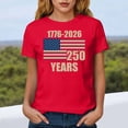 thumbnail image 6 of enyan 250 Anniversary USA Shirt Women 4th of July Shirts American Flag Tshirt Patriotic Tee Independence Day Top Tshirts for Women Watermelon Red,S, 6 of 8