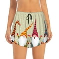 thumbnail image 2 of Sigee Christmas Card With Gnomes for Women's Athletic Shorts High Waisted Running Shorts Pocket Sporty Short Gym Elastic Workout ShortsXX-Large, 2 of 9