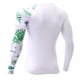 thumbnail image 2 of Capa base de compresión Rash Guard USKOY para hombre, UPF 50+, blanca, 2 of 7