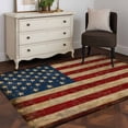 thumbnail image 3 of Vintage American Flag Area Rug 4x6 FT, Non Slip Kids Room Carpet, Retro USA Flag Blue Red Washable Soft Floor Carpet Non-Shedding Throw Rug for Dorm Kitchen Study Room Home Office Bedside, 3 of 9