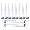 thumbnail image 3 of Juego de 12 velas navideñas con luces LED blancas cálidas, velas con clip para decorar celebraciones navideñas., 3 of 8