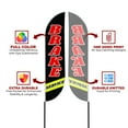 thumbnail image 2 of Brake Service Sign feather flag for Outdoor by Mavis Printing | 11.5 FEET Long Polyester Outdoor Banner Flag for Easy Hang | HD Print Swooper I Flag Only to Advertise Car Business I Flag Only, 2 of 5