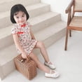 thumbnail image 5 of Vestido Cheongsam de verano para niñas pequeñas, estilo retro, de princesa, 5 of 5