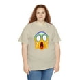 thumbnail image 6 of Scream emoji graphic t shirt smiley face t shirt Unisex Heavy Cotton Tee, 6 of 8