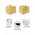thumbnail image 2 of Pure Yellow Toaster Cover 2 Slice, Simple Solid Color Dustproof Bread Machine Oven Cover with Storage Pockets, Fits Most Kitchen Toasters Protector, 2 of 5