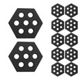 thumbnail image 2 of 12 Pieces Hexagon Surfboard Traction Pads for Surf Boards Funboard Longboard Gray, 2 of 9