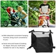 thumbnail image 6 of RENACLIPY Stroller Organizer Basket, Pushchair Bottom Storage Bag, Black, and Spacious, 1 Set, 6 of 8