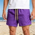 thumbnail image 2 of XAOFW Men's Board Shorts Color Blocking Lightweight Beachwear Shorts With Back Pocket For Summer Water Sports Comfortable Bottoms M, 2 of 4