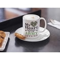 thumbnail image 3 of My Heart Belongs To An Army Officer. Cute And Loving Coffee & Tea Gift Mug For Girlfriend, Boyfriend, Wife, Husband, Spouse, Partner, Mom, Dad, Lover, Women And Men (15oz), 3 of 4