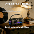 thumbnail image 6 of New X360 Portable Bluetooth Speaker, Deep Bass High Volume Premium Sound, Handheld Design for Outdoor, Desktop & Car, TF Card Support, LED Lights, Ideal for Family & Parent-Child Entertainment, 6 of 6