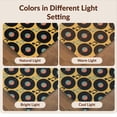thumbnail image 7 of Design&I 9'x12' Washable Area Rug Sleek Flatweave Pet Friendly Vinyl Record Spinning Disc Motif Note Mosaic Layout Music Retro Cd Playful for Master Suite, Under Bed, 7 of 7