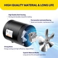 thumbnail image 3 of iPower 6 Inch Inline Booster Duct Fan with Speed Controller, 275 CFM Exhaust Fan HVAC Ventilation Duct Blower for Bathroom, Kitchen, Basement, Attic and Grow Tent, 3 of 7