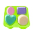 thumbnail image 2 of 4 Cavity Soap Mold Round Oval Heart Square Shape Handmade Soap Mold Portable Unique Soap Making Tool, 2 of 9