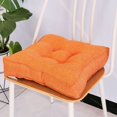thumbnail image 1 of Cojín para silla de jardín, grueso 10 cm, algodón suave, 40 x 40 cm, para oficina, comedor, hogar (40 x 40 x 10 cm, Naranja), 1 of 5