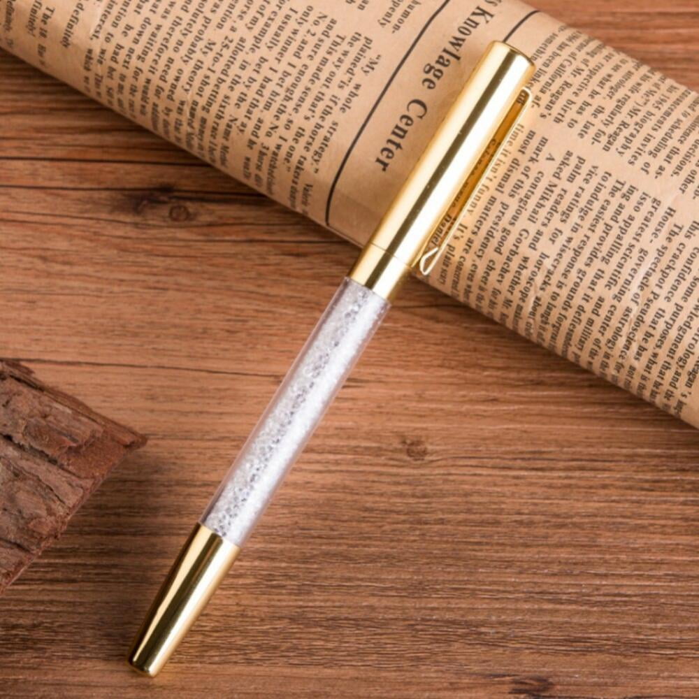 Diamond Metal Signature Ballpoint Pen Gel Ball Point Office Pen For Gift School 