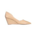 thumbnail image 3 of KENNETH COLE NEW YORK Womens Beige D Orsay Comfort Ellis Pointed Toe Wedge Slip On Leather Pumps Shoes 8 M, 3 of 4