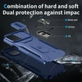 thumbnail image 3 of Allytech Shockproof Back Case for Apple iPhone 11 Pro, Military Grade Protective With Ring Holder Stand Compatible with Car Mount Anti-slip Hybrid Rugged Bumper Phone Cover for Men Boys -Blue, 3 of 8
