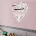 thumbnail image 5 of Wall-Mounted 4-Tier Heart-Shaped Nail Polish Rack - Stylish Nail Polish Holder for Salon & Home Use - Space-Saving Organizer for Nail Art Accessories, 5 of 15